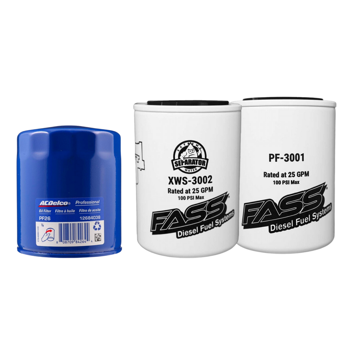 Spooled Up Performance 20-23 Chevrolet/GMC 6.6L Duramax Oil Filter & FASS Filters Kit