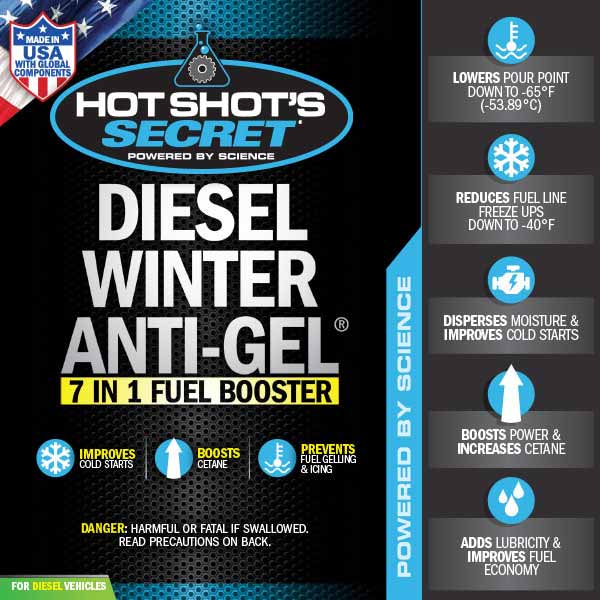 HOT SHOT'S SECRET P403316ZS DIESEL WINTER ANTI-GEL FUEL ADDITIVE