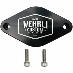 WEHRLI CUSTOM FAB WCF100096 BILLET TURBO RESONATOR DELETE PLATE