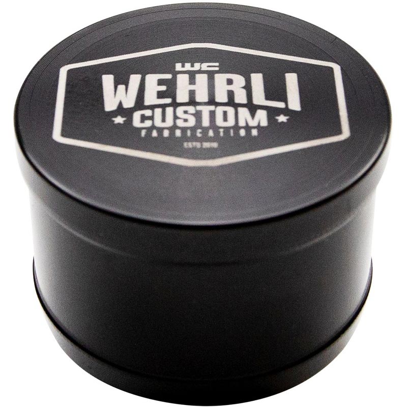 WEHRLI CUSTOM FAB WCF100473 BILLET BLACK TURBO RESONATOR PLUG