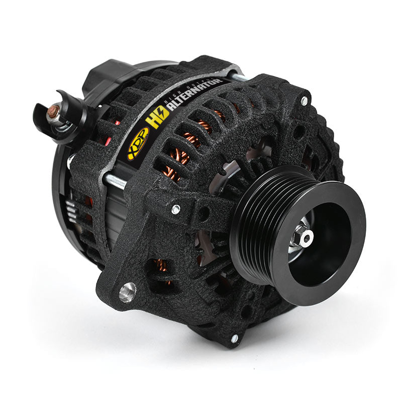 Wrinkle Black HD High Output Alternator 2011-2019 GM 6.6L Duramax